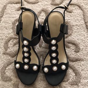 Black Open-toe Heels